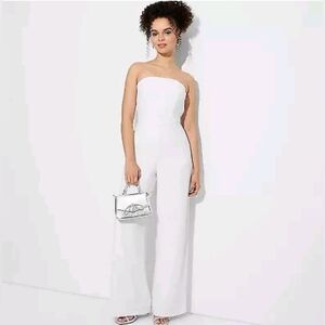 Women's Wide Leg Tube Jumpsuit - Wild Fable White XL